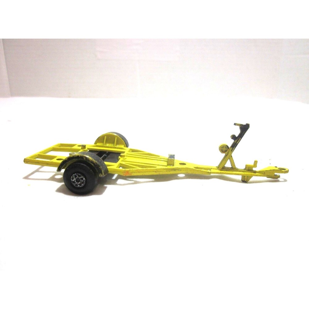 Vintage Matchbox King Size Speed Kings Boat Trailer ONLY  1970  Yellow Die Cast